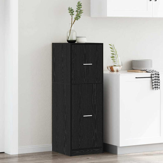 vidaXL Φαρμακοποιϊκή Ντουλάπα Μαύρη δρυς 40 x 41 x 118 εκ.