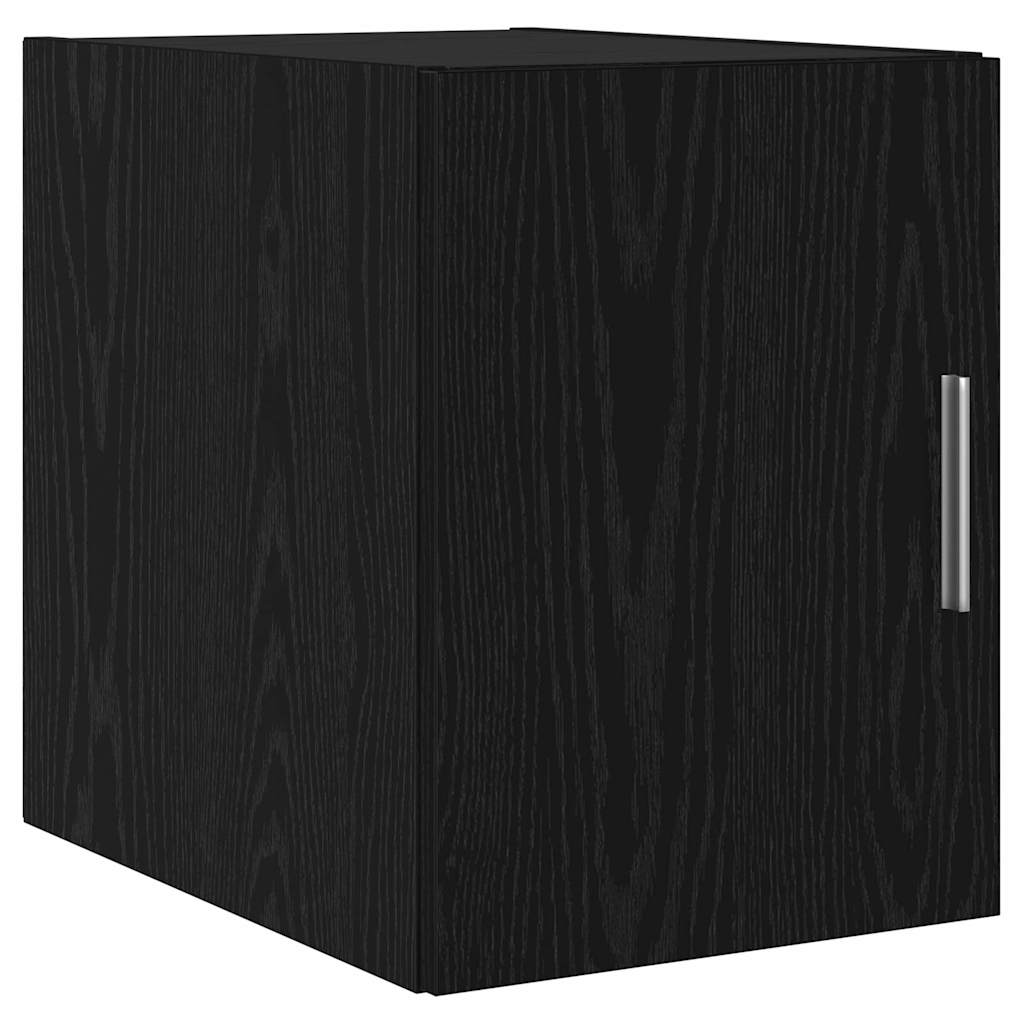 vidaXL Τοίχου Ντουλάπα Επιτοίχιο Μαύρη Οξυά 30 x 42.5 x 39.5 εκ