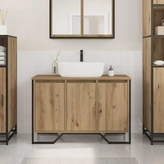 vidaXL Ντουλάπι Λεκάνης Artisan Oak 91 x 35 x 60 εκ Επεξεργασμένο ξύλο