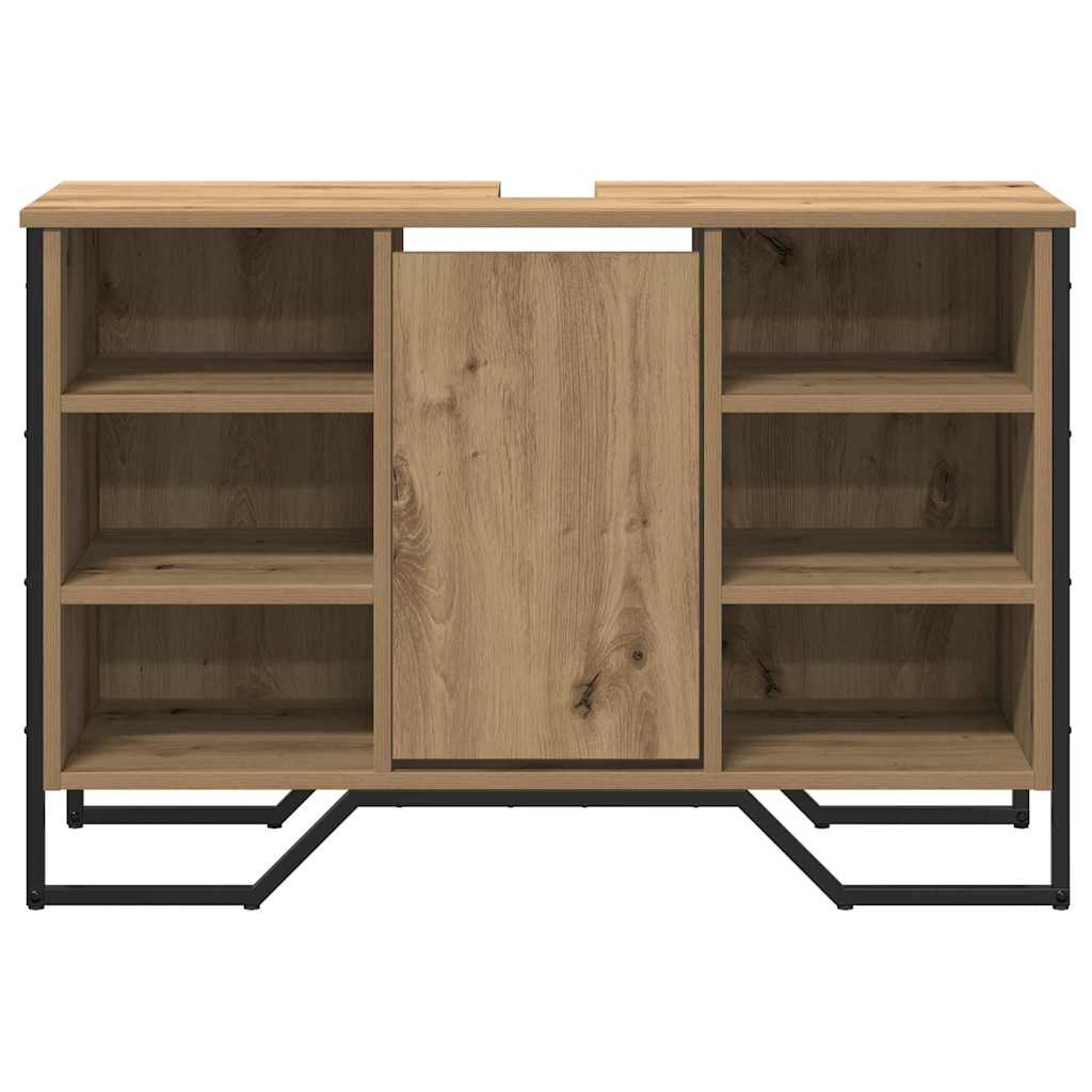 vidaXL Ντουλάπι νεροχύτη με αποθήκευση Artisan Oak 91 x 35 x 60 εκ