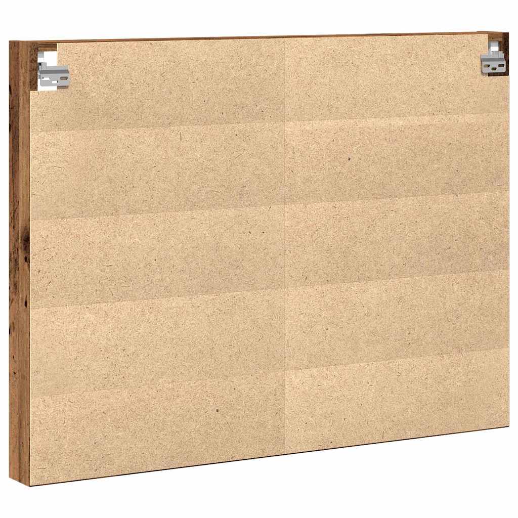 vidaXL Βιτρίνα με ράφι Παλιό ξύλο 100 x 8,5 x 75 cm Επεξεργασμένο ξύλο