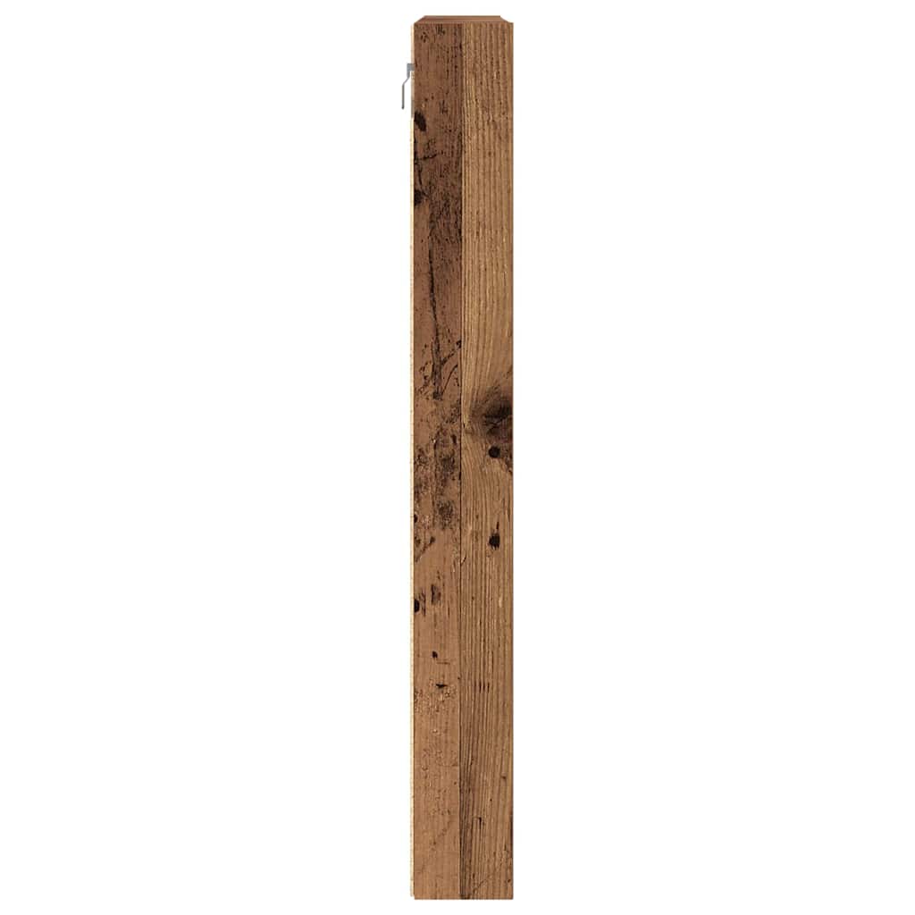 vidaXL Βιτρίνα με ράφι Παλιό ξύλο 100 x 8,5 x 75 cm Επεξεργασμένο ξύλο