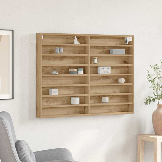 vidaXL Βιτρίνα Artisan Oak 100 x 8,5 x 75 cm Επεξεργασμένο ξύλο