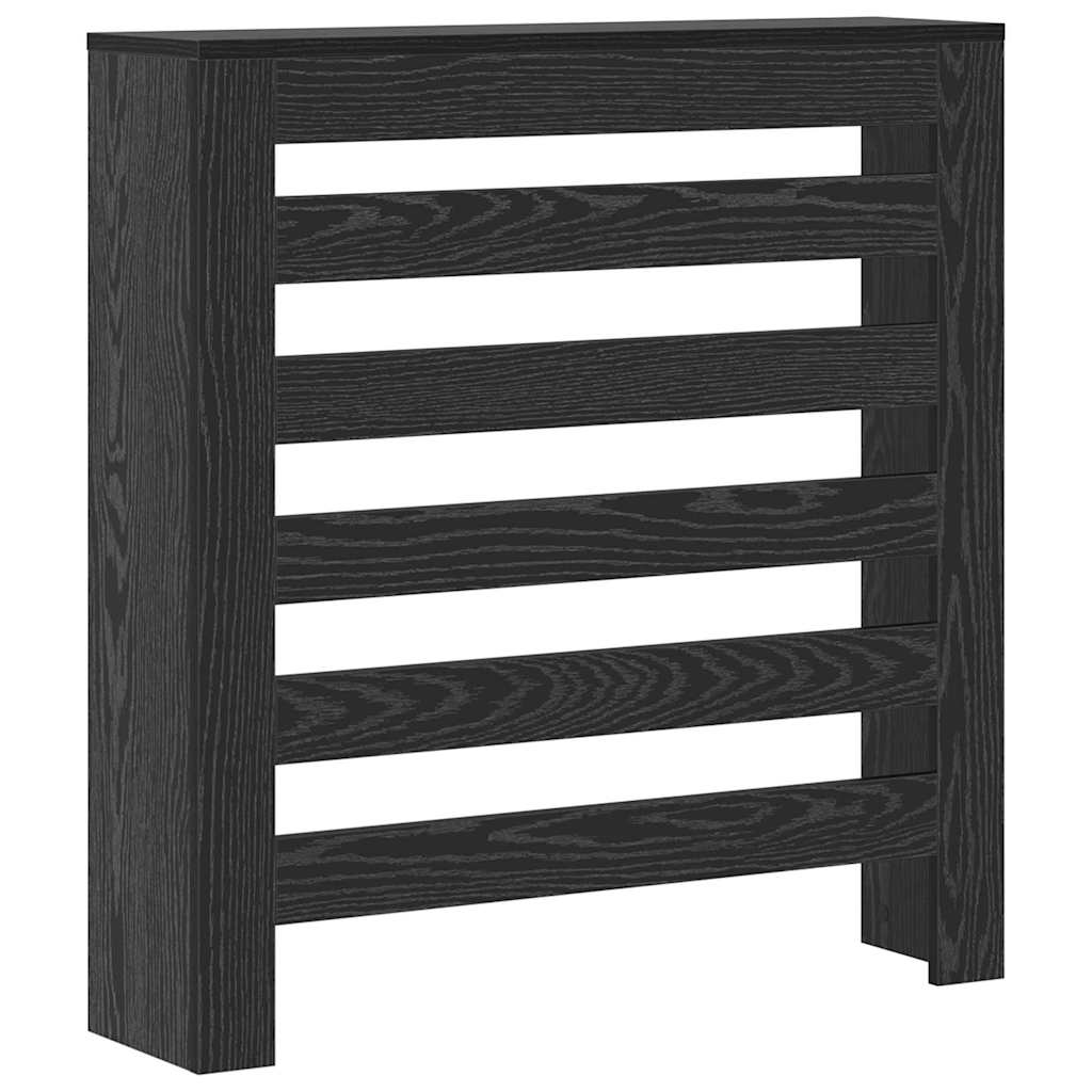 vidaXL Καπάκι Καλοριφέρ Μαύρη Οξυά 78 x 20 x 82 cm Επεξεργασμένο ξύλο