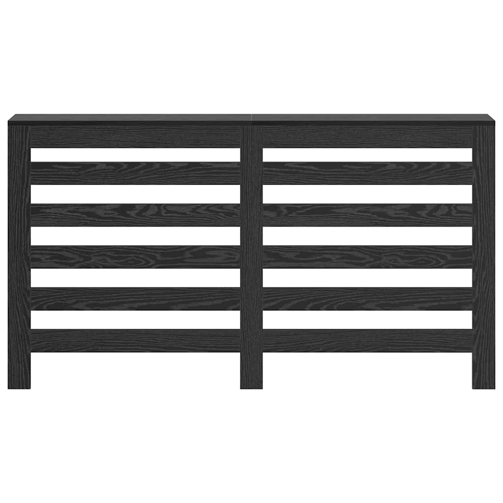 vidaXL Καπάκι Καλοριφέρ Μαύρη Οξυά 149 x 20 x 82 cm Επεξεργασμένο ξύλο