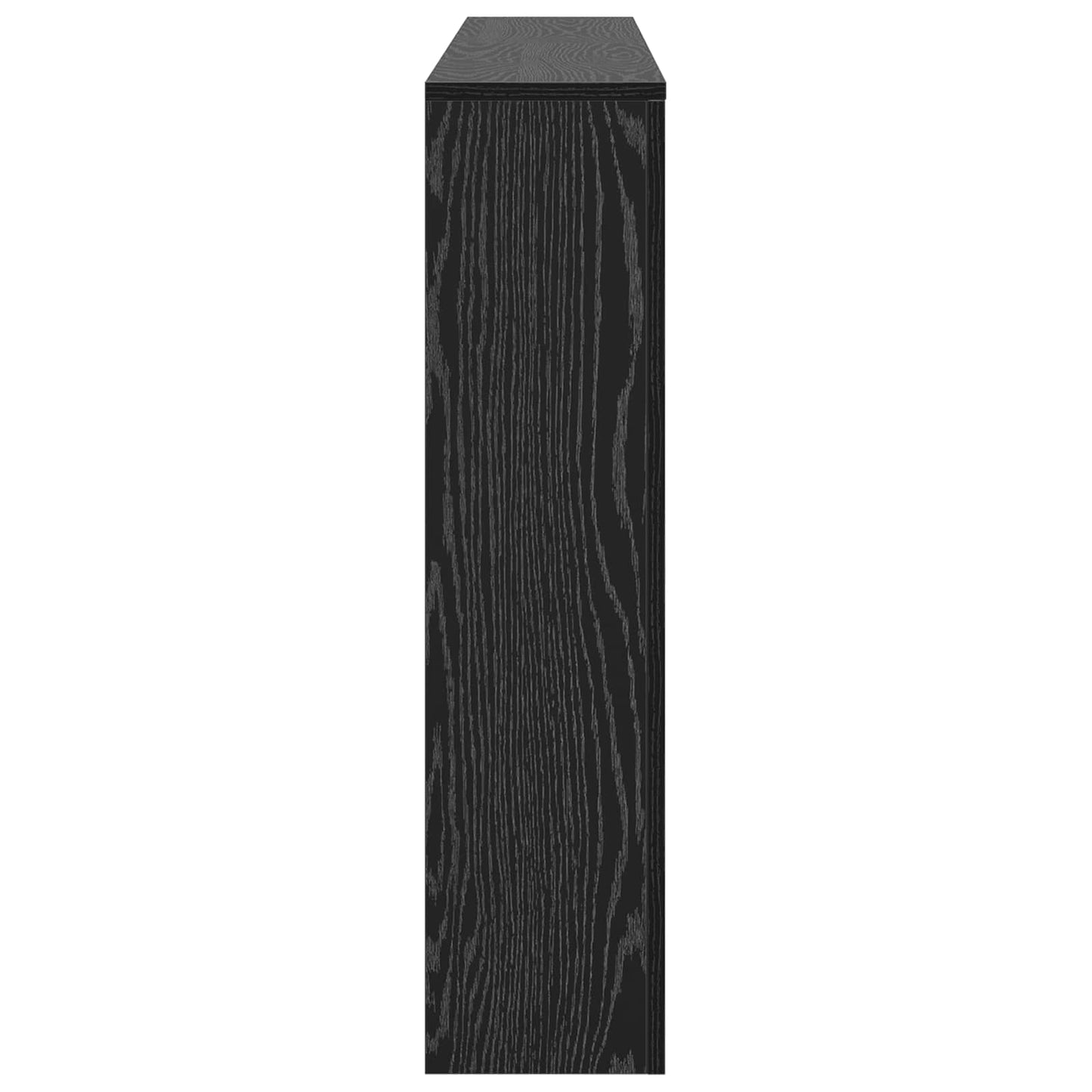 vidaXL Καπάκι Καλοριφέρ Μαύρη Οξυά 175 x 20 x 82 cm Επεξεργασμένο ξύλο
