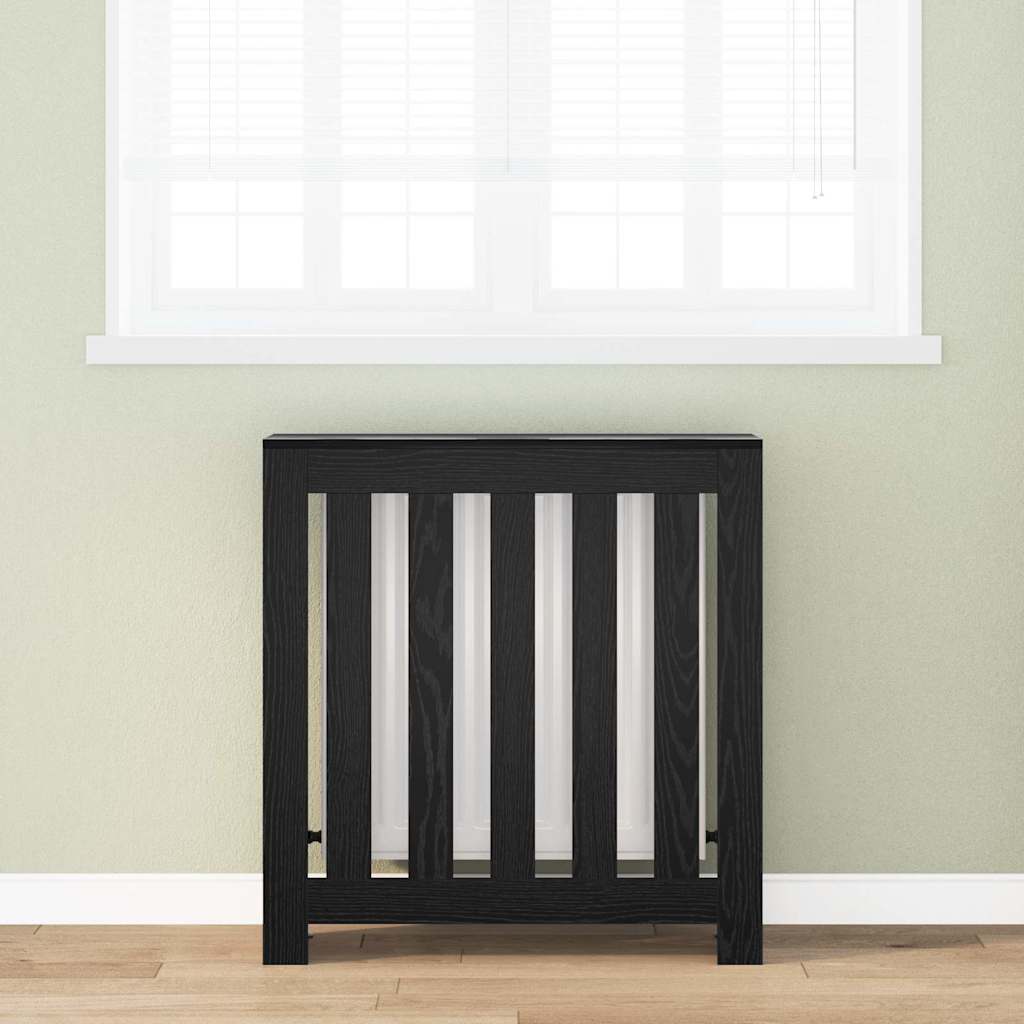 vidaXL Καπάκι Καλοριφέρ Μαύρη Οξυά 78 x 20 x 82 cm Επεξεργασμένο ξύλο