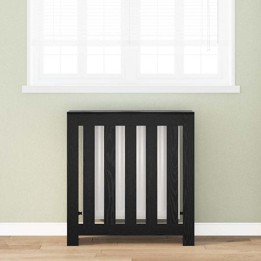 vidaXL Καπάκι Καλοριφέρ Μαύρη Οξυά 78 x 20 x 82 cm Επεξεργασμένο ξύλο