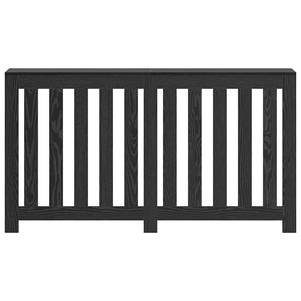 vidaXL Καπάκι Καλοριφέρ Μαύρη Οξυά 149 x 20 x 82 cm Επεξεργασμένο ξύλο