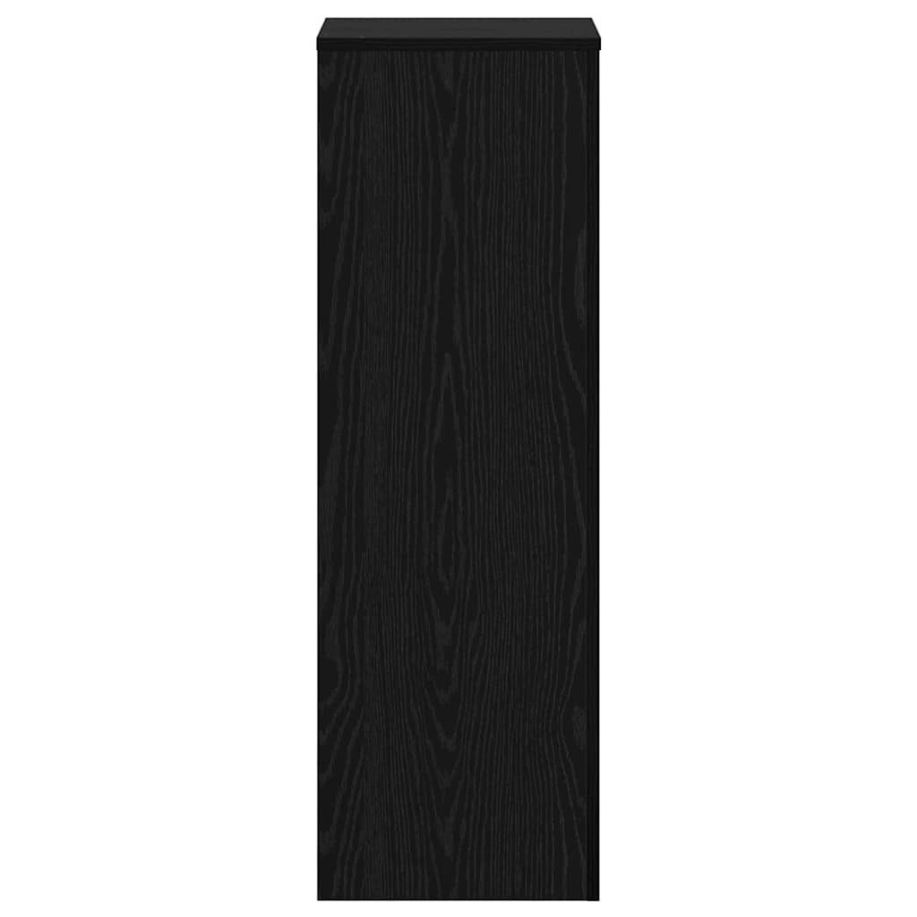 vidaXL Βάση φυτών Μαύρη Οξυά 33 x 33 x 100 cm Επεξεργασμένο ξύλο