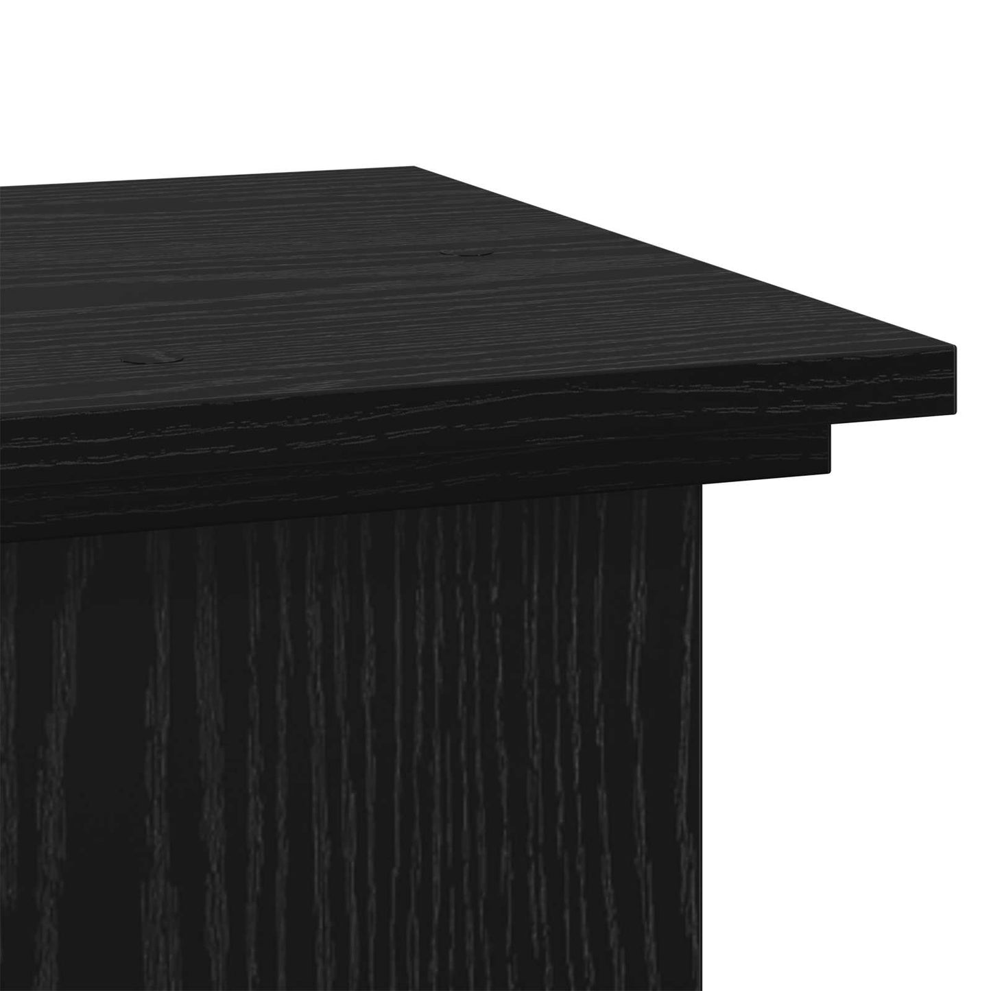 vidaXL Βάση φυτών Μαύρη δρυς 33 x 33 x 80 cm Επεξεργασμένο ξύλο
