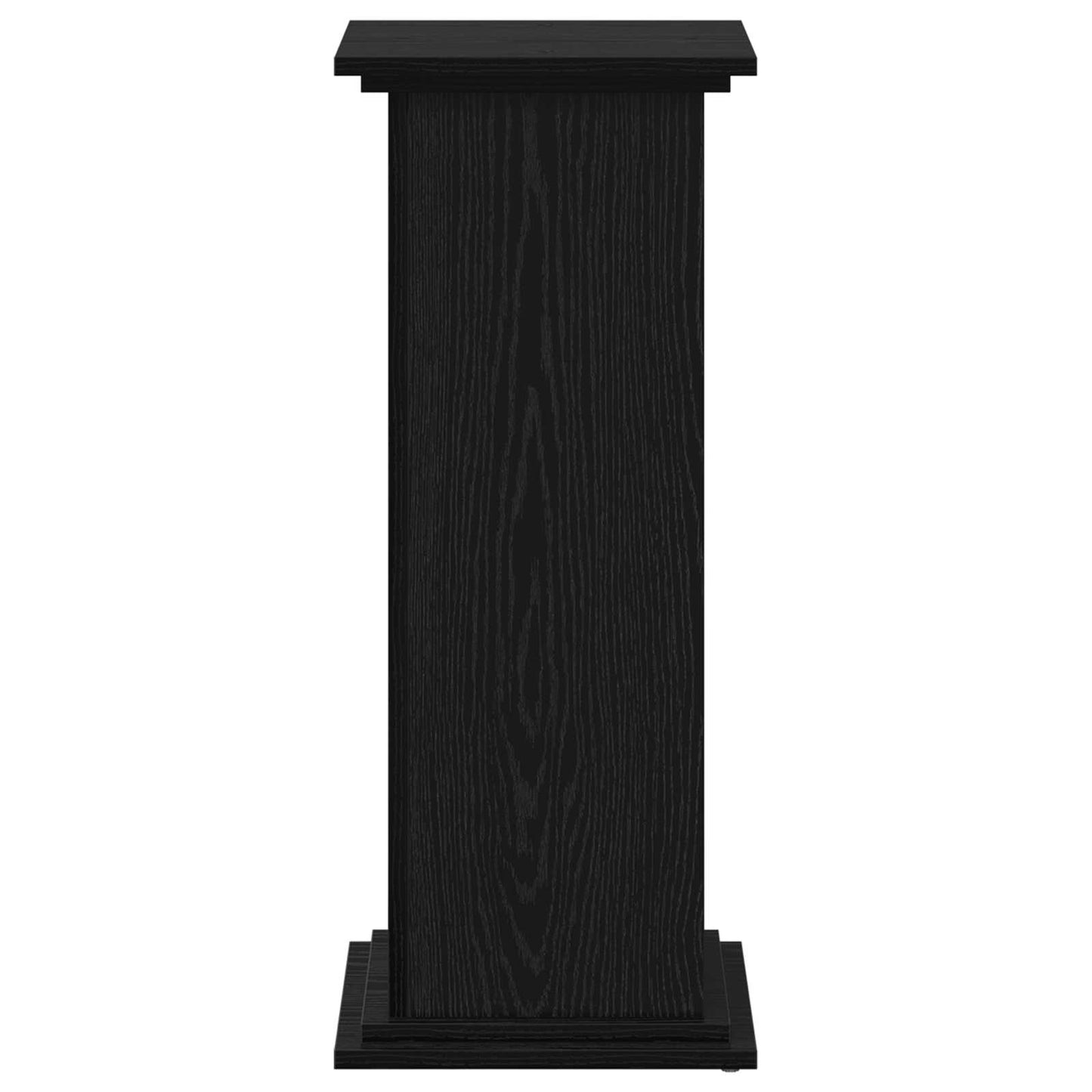 vidaXL Βάση φυτών Μαύρη δρυς 33 x 33 x 80 cm Επεξεργασμένο ξύλο