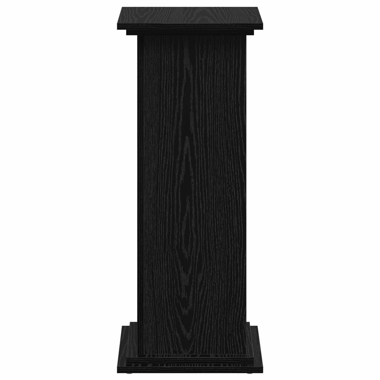 vidaXL Βάση φυτών Μαύρη δρυς 33 x 33 x 80 cm Επεξεργασμένο ξύλο