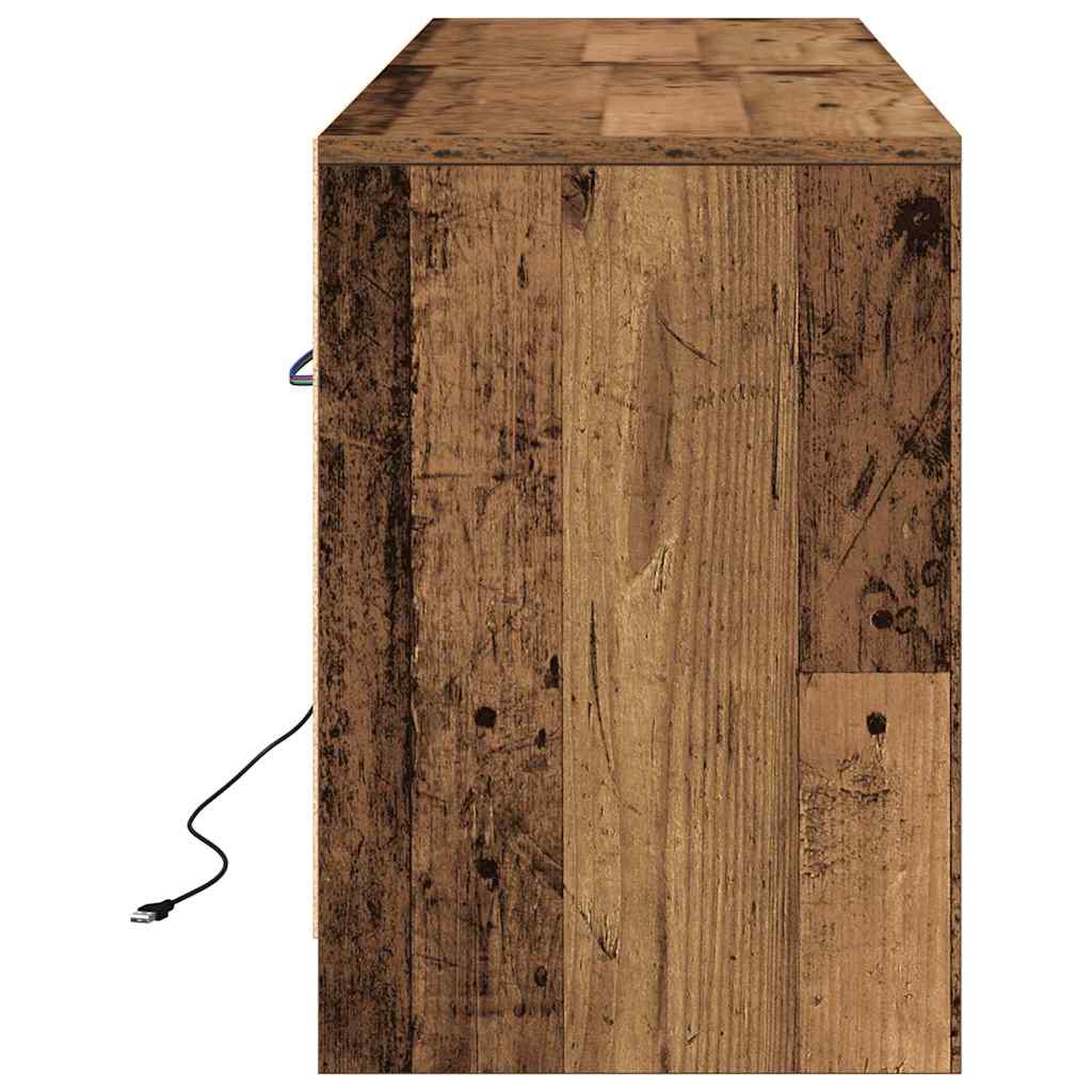 vidaXL Μονάδες TV Καφέ 139,5 x 34 x 50 εκ Επεξεργασμένο ξύλο