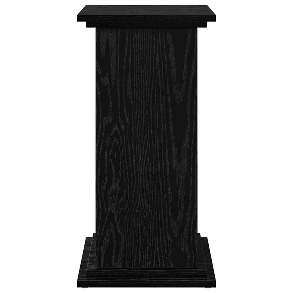 vidaXL Ράφι Έκθεσης Μαύρη Οξυά 31 x 30 x 60 cm Επεξεργασμένο ξύλο