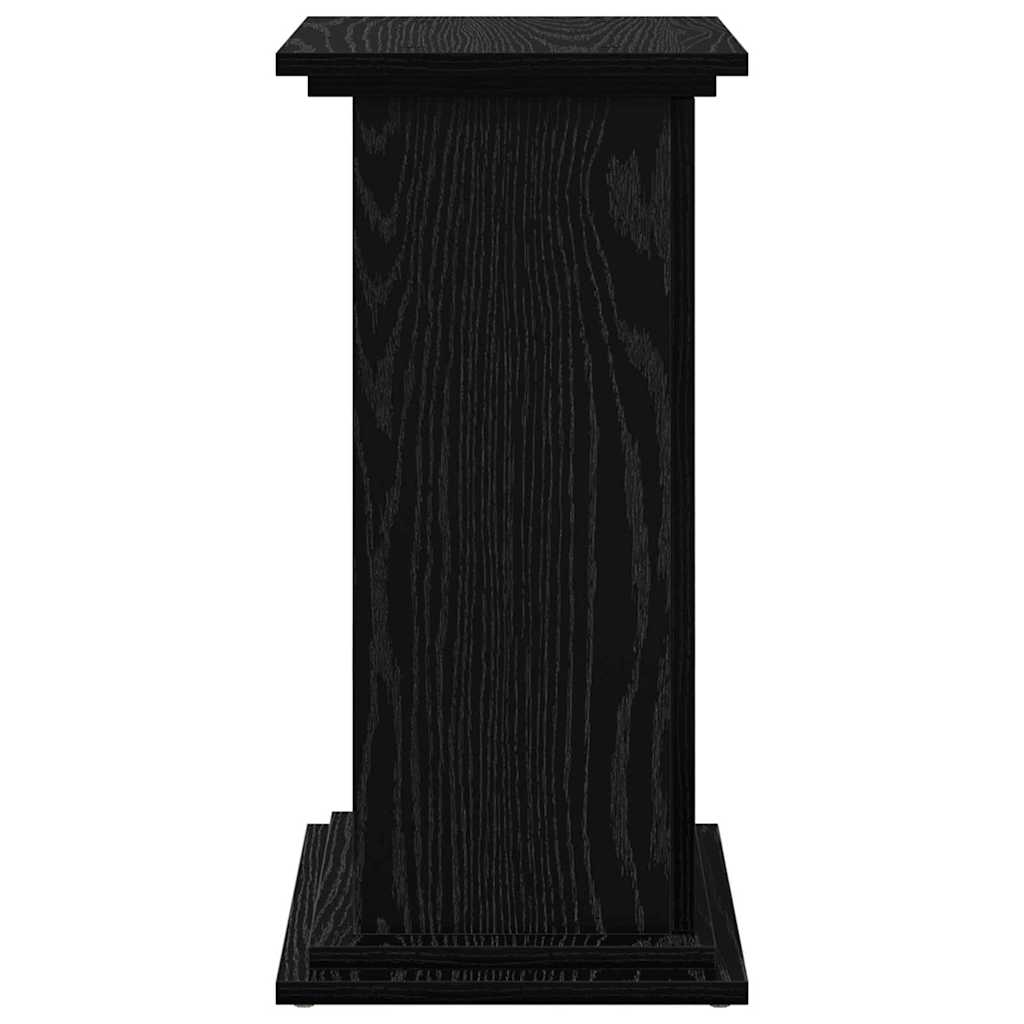 vidaXL Ράφι Έκθεσης Μαύρη Οξυά 31 x 30 x 60 cm Επεξεργασμένο ξύλο