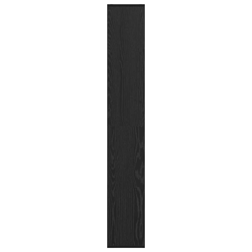 vidaXL Βιβλιοθήκη Μαύρη δρυς 67 x 25 x 161,5 εκ Επεξεργασμένο ξύλο