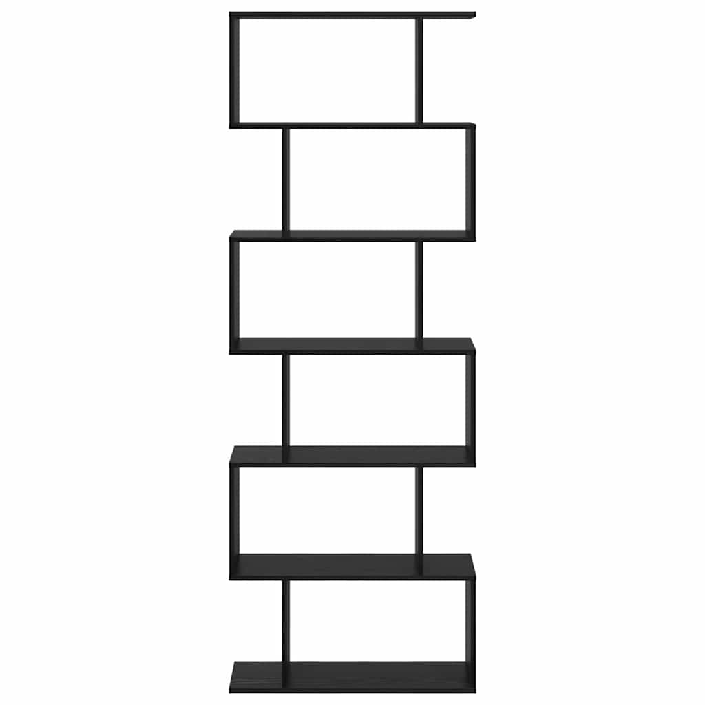 vidaXL Βιβλιοθήκη Μαύρο 70 x 24 x 193.5 εκ. Επεξεργασμένο ξύλο