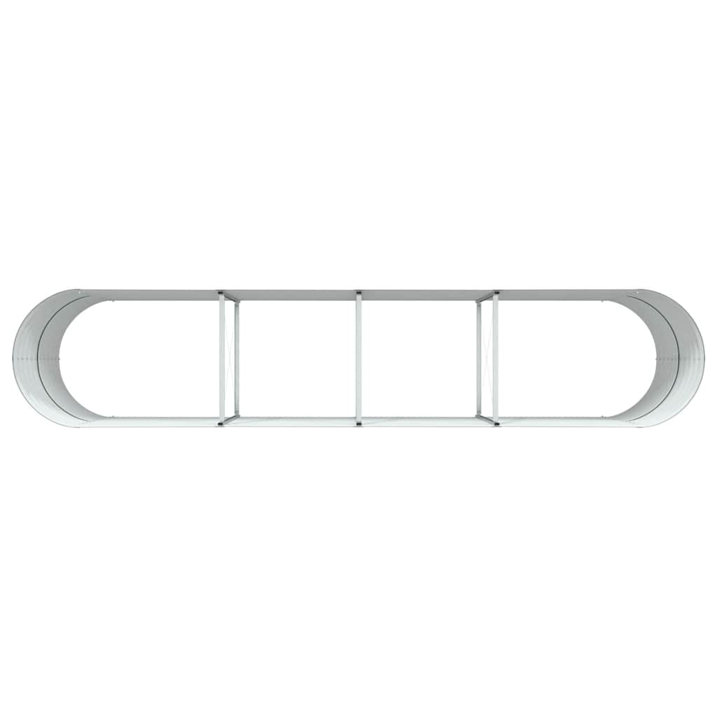 vidaXL Υπερυψωμένη Ζαρντινιέρα Πράσινο 400 x 80 x 81 cm Ατσάλι