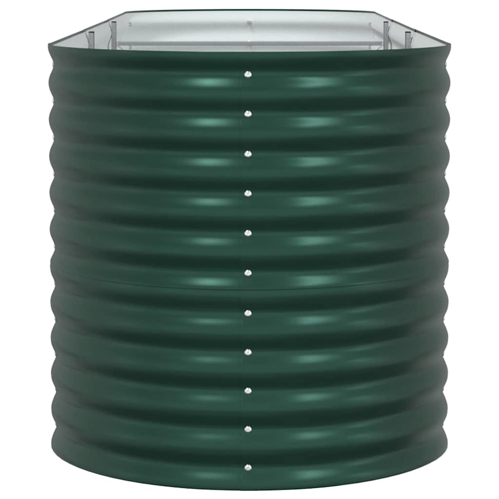 vidaXL Υπερυψωμένη Ζαρντινιέρα Πράσινο 320 x 80 x 81 cm Ατσάλι