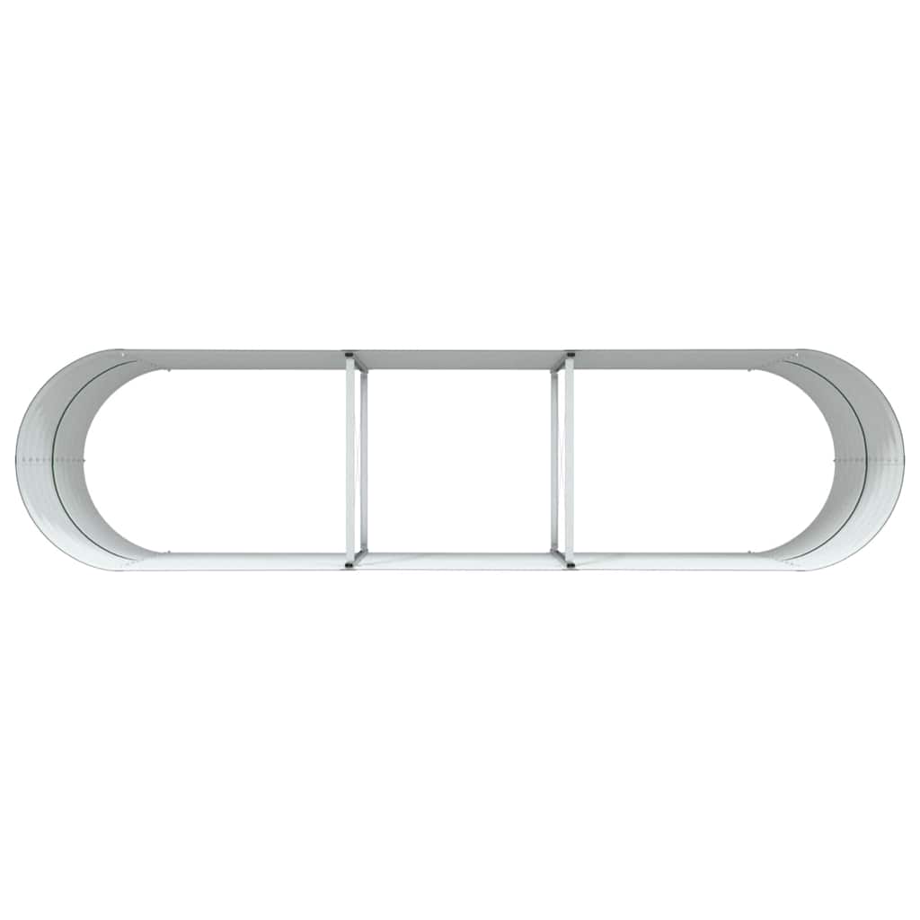 vidaXL Υπερυψωμένη Ζαρντινιέρα Πράσινο 320 x 80 x 81 cm Ατσάλι