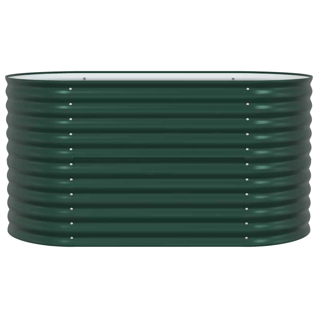 vidaXL Υπερυψωμένη Ζαρντινιέρα Πράσινο 160 x 80 x 81 cm Ατσάλι