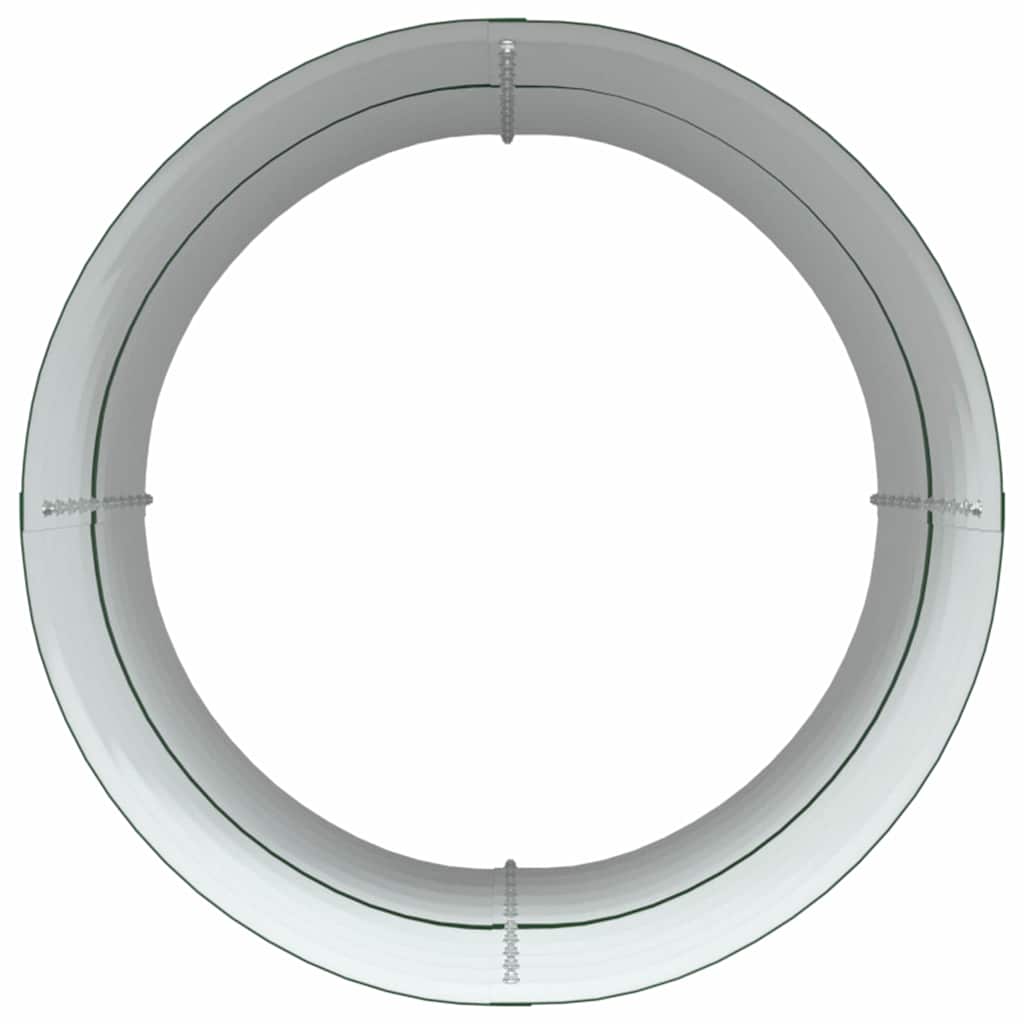 vidaXL Υπερυψωμένη Ζαρντινιέρα Πράσινο 80 x 80 x 81 cm Ατσάλι