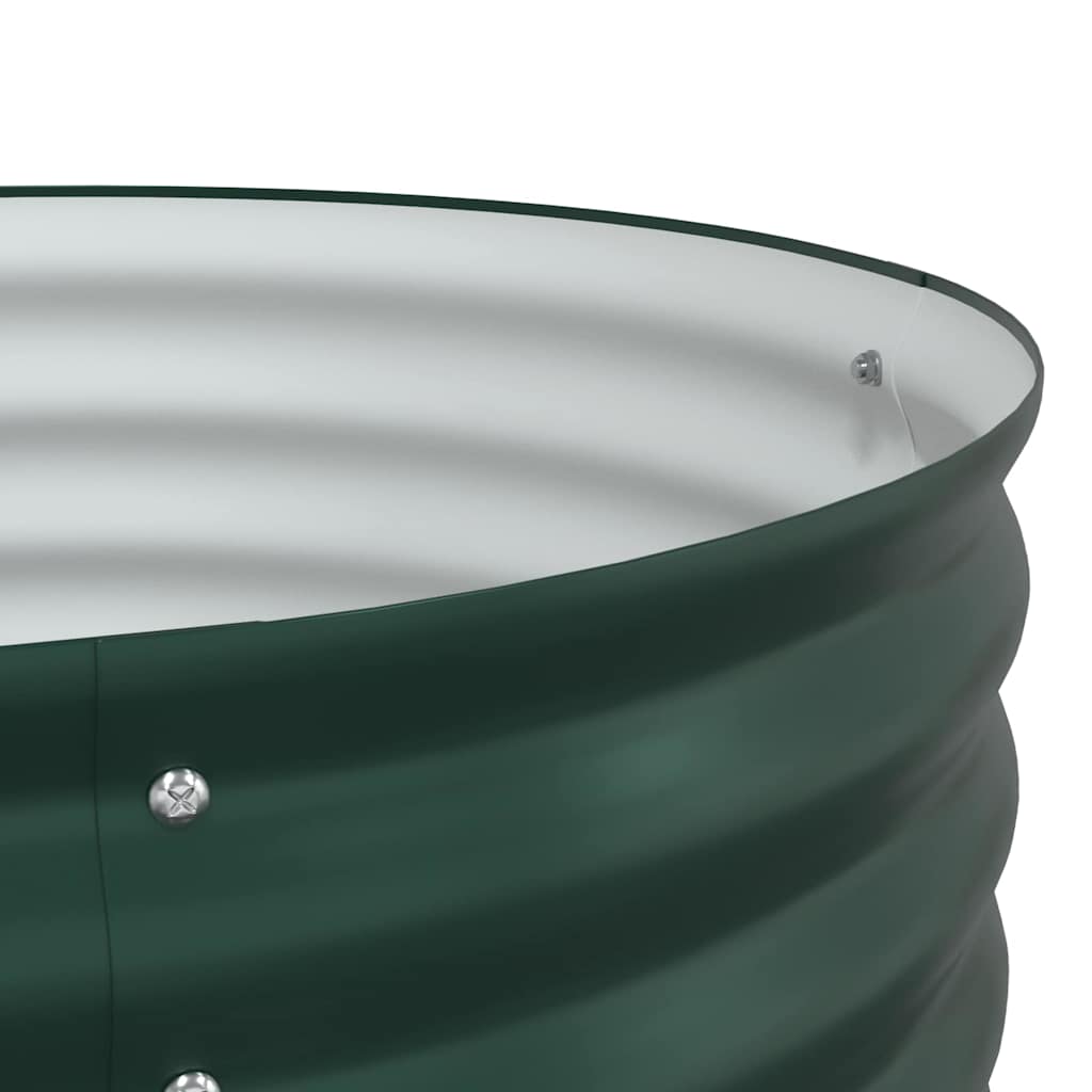 vidaXL Υπερυψωμένη Ζαρντινιέρα Πράσινο 400 x 80 x 44 cm Ατσάλι