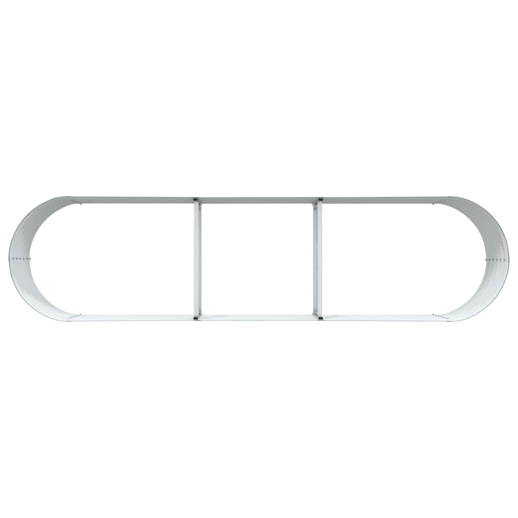 vidaXL Υπερυψωμένη Ζαρντινιέρα Πράσινο 320 x 80 x 44 cm Ατσάλι