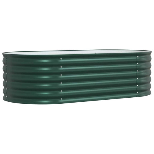vidaXL Υπερυψωμένη Ζαρντινιέρα Πράσινο 160 x 80 x 44 cm Ατσάλι