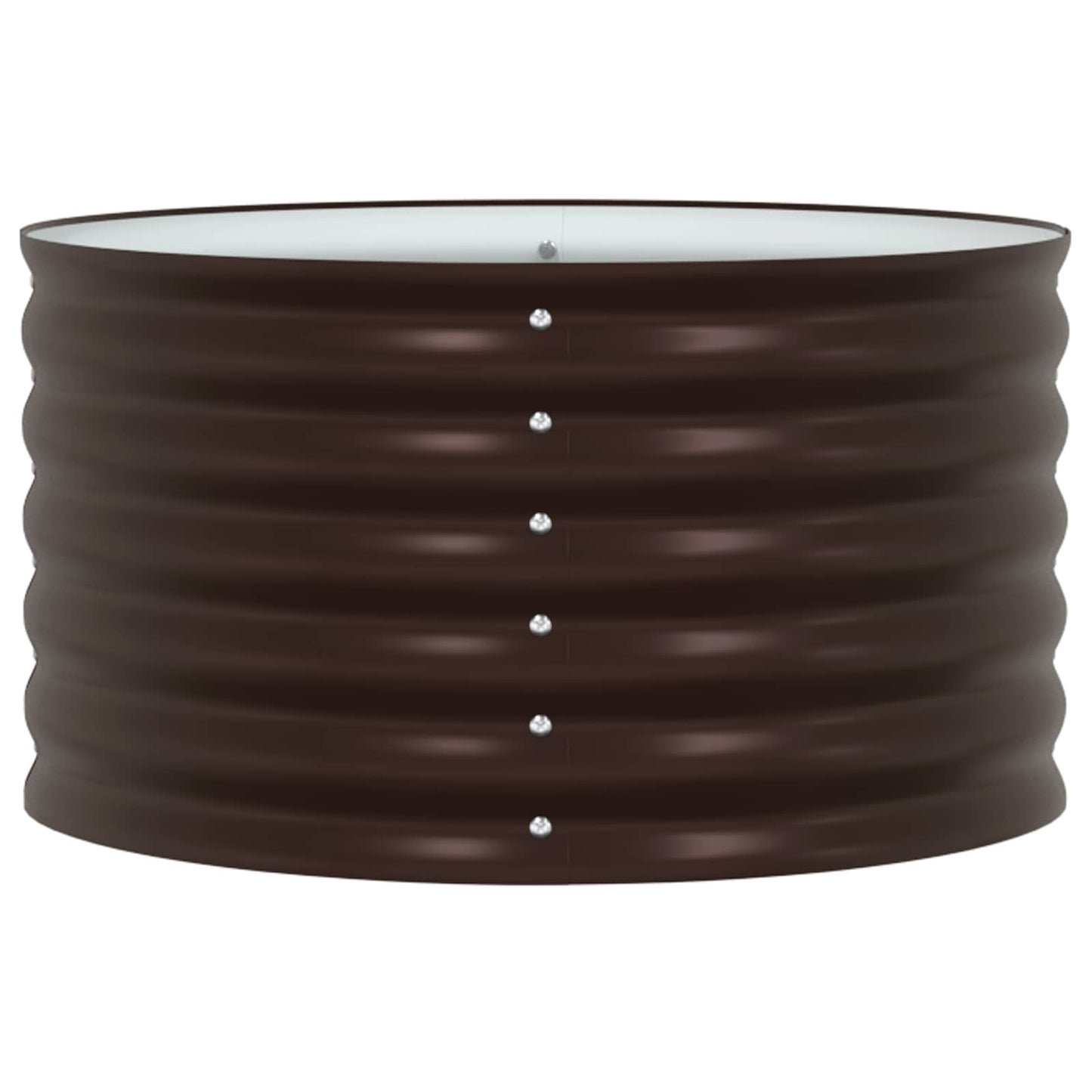 vidaXL Υπερυψωμένη Ζαρντινιέρα Καφέ 80 x 80 x 44 cm Ατσάλι