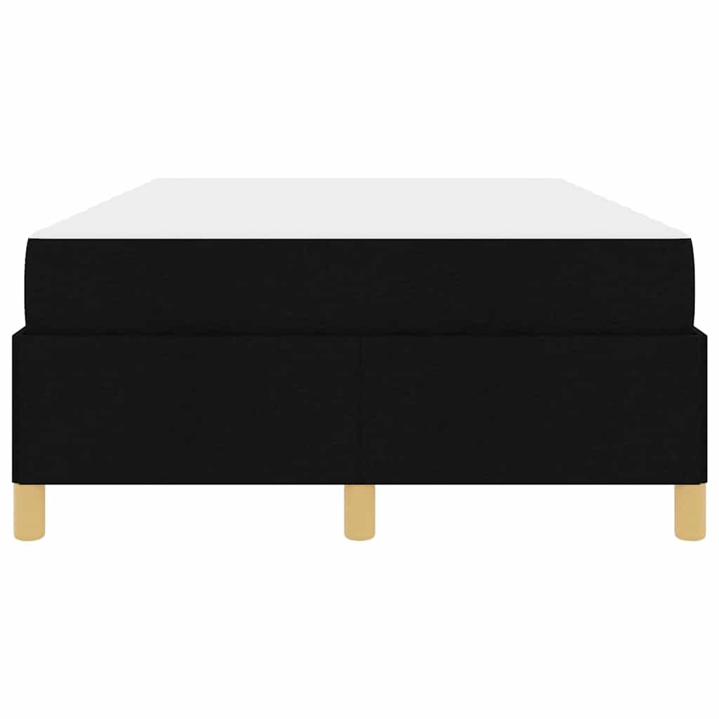 vidaXL Σκελετός Κρεβατιού με στρώμα Μαύρο 120 x 190 cm ύφασμα