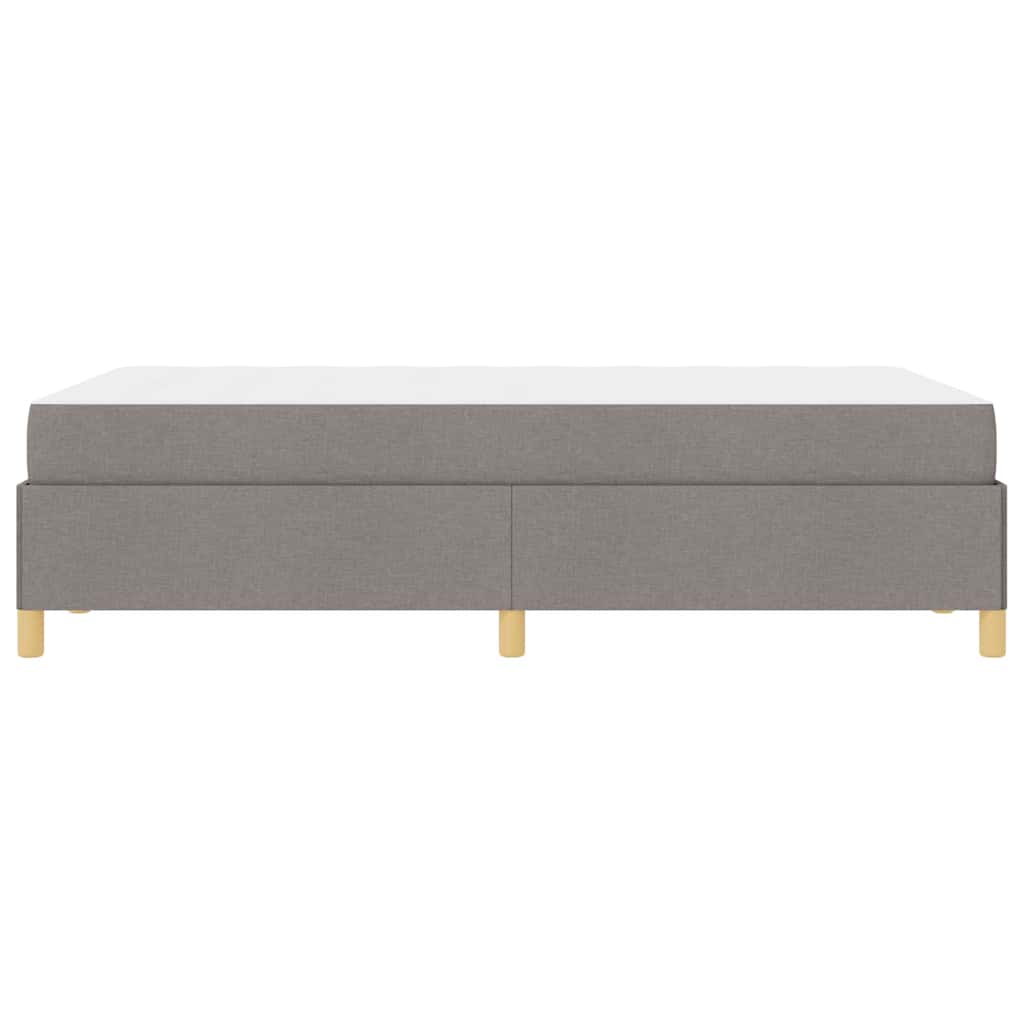 vidaXL Σκελετός Κρεβατιού με στρώμα Taupe 120 x 190 cm ύφασμα