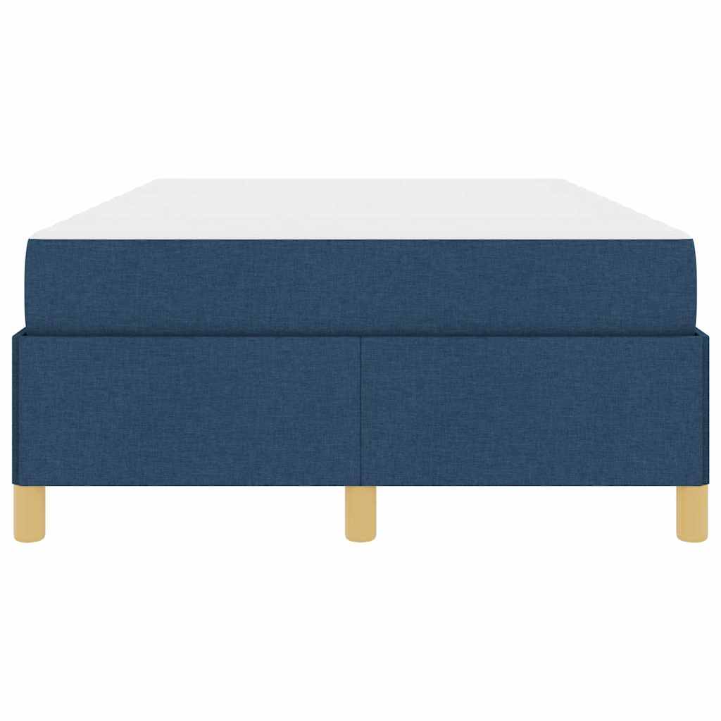 vidaXL Σκελετός Κρεβατιού με στρώμα Μπλε 120 x 190 cm ύφασμα