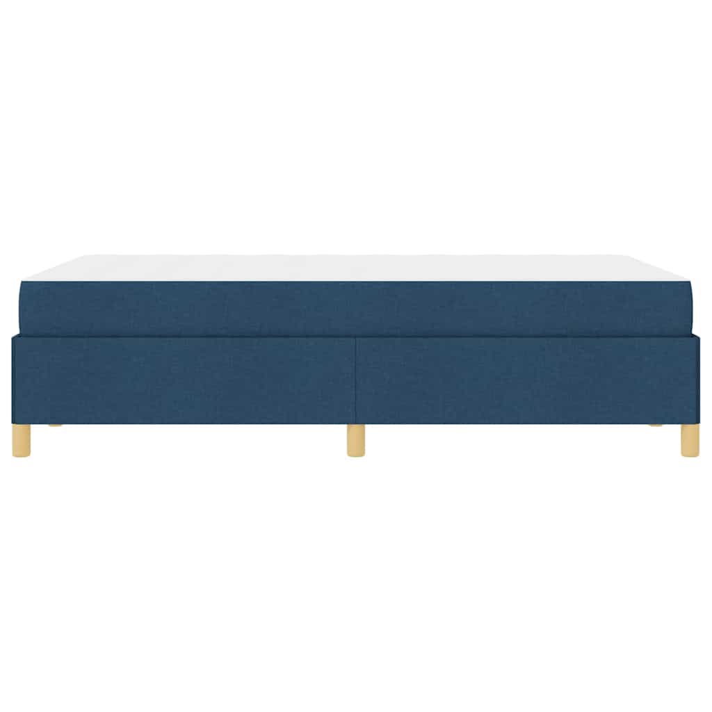 vidaXL Σκελετός Κρεβατιού με στρώμα Μπλε 120 x 190 cm ύφασμα