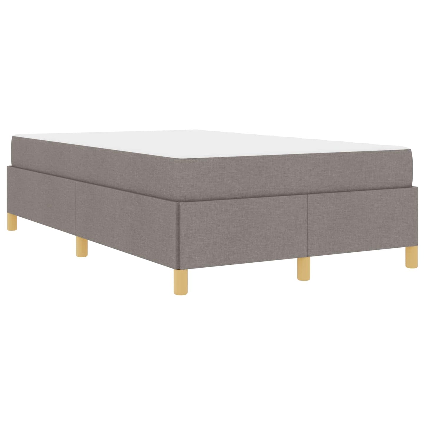 vidaXL Σκελετός Κρεβατιού με στρώμα Taupe 120 x 200 cm ύφασμα