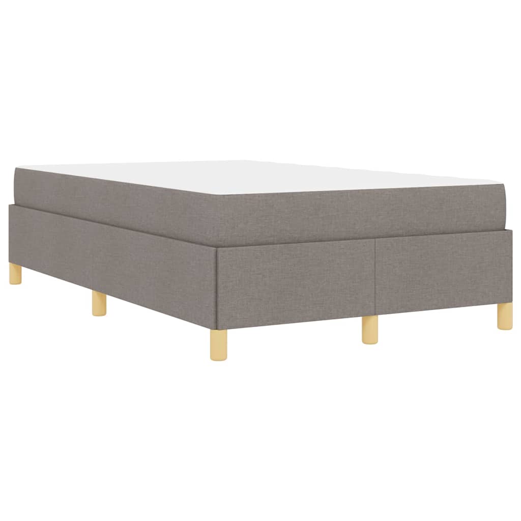 vidaXL Σκελετός Κρεβατιού με στρώμα Taupe 120 x 200 cm ύφασμα