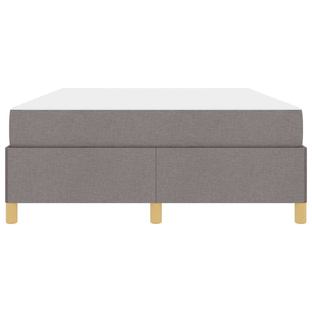 vidaXL Σκελετός Κρεβατιού με στρώμα Taupe 160 x 200 cm ύφασμα