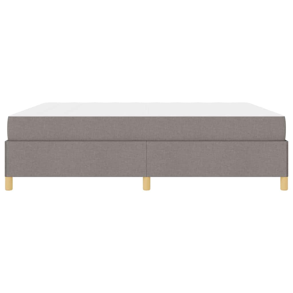 vidaXL Σκελετός Κρεβατιού με στρώμα Taupe 180 x 200 cm ύφασμα