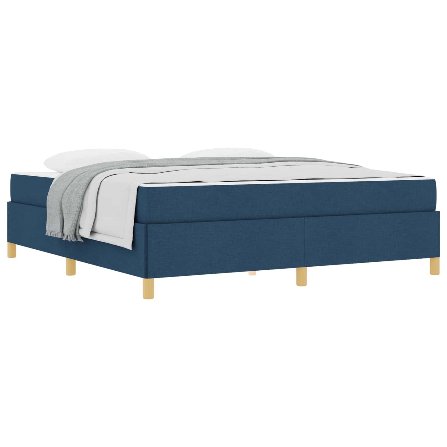 vidaXL Σκελετός Κρεβατιού Μπλε 180 x 200 cm ύφασμα