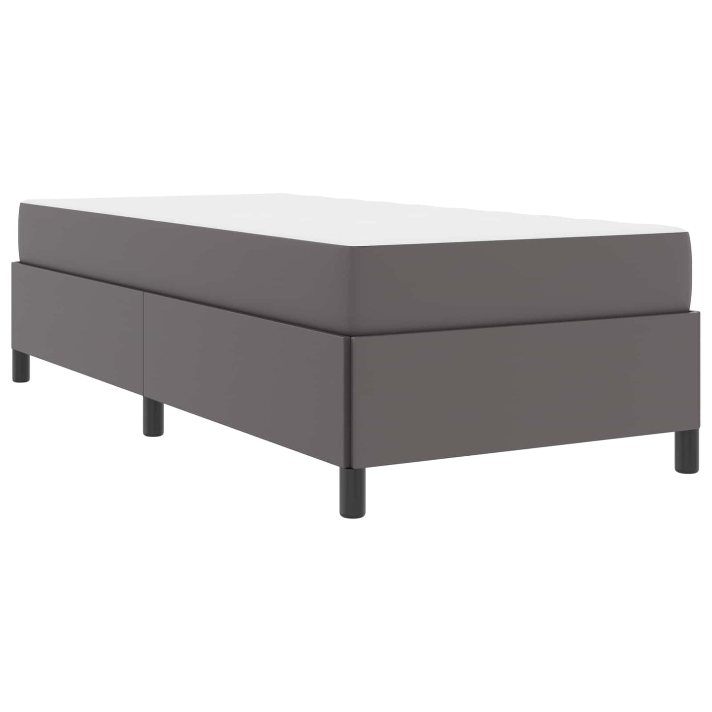 vidaXL Σκελετός Κρεβατιού με στρώμα Γκρι 80 x 200 cm ύφασμα