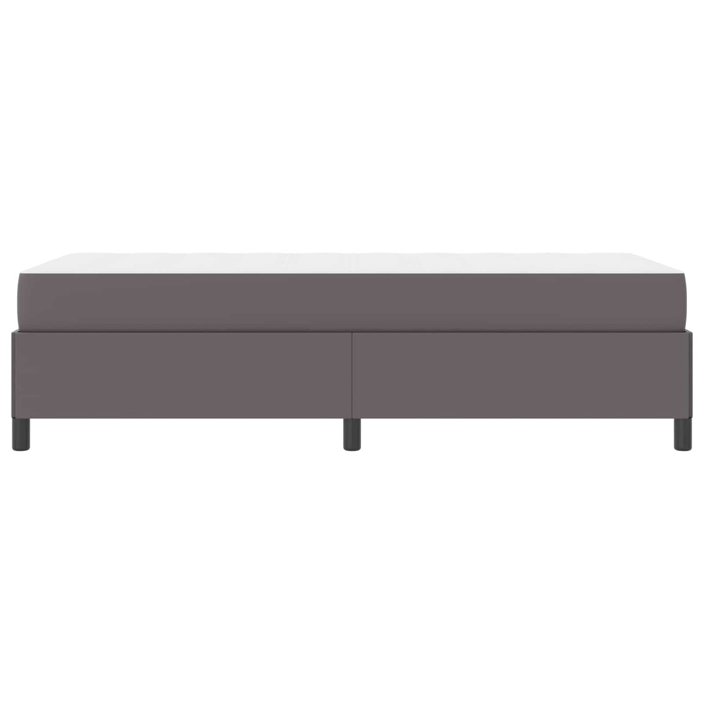 vidaXL Σκελετός Κρεβατιού με στρώμα Γκρι 80 x 200 cm ύφασμα