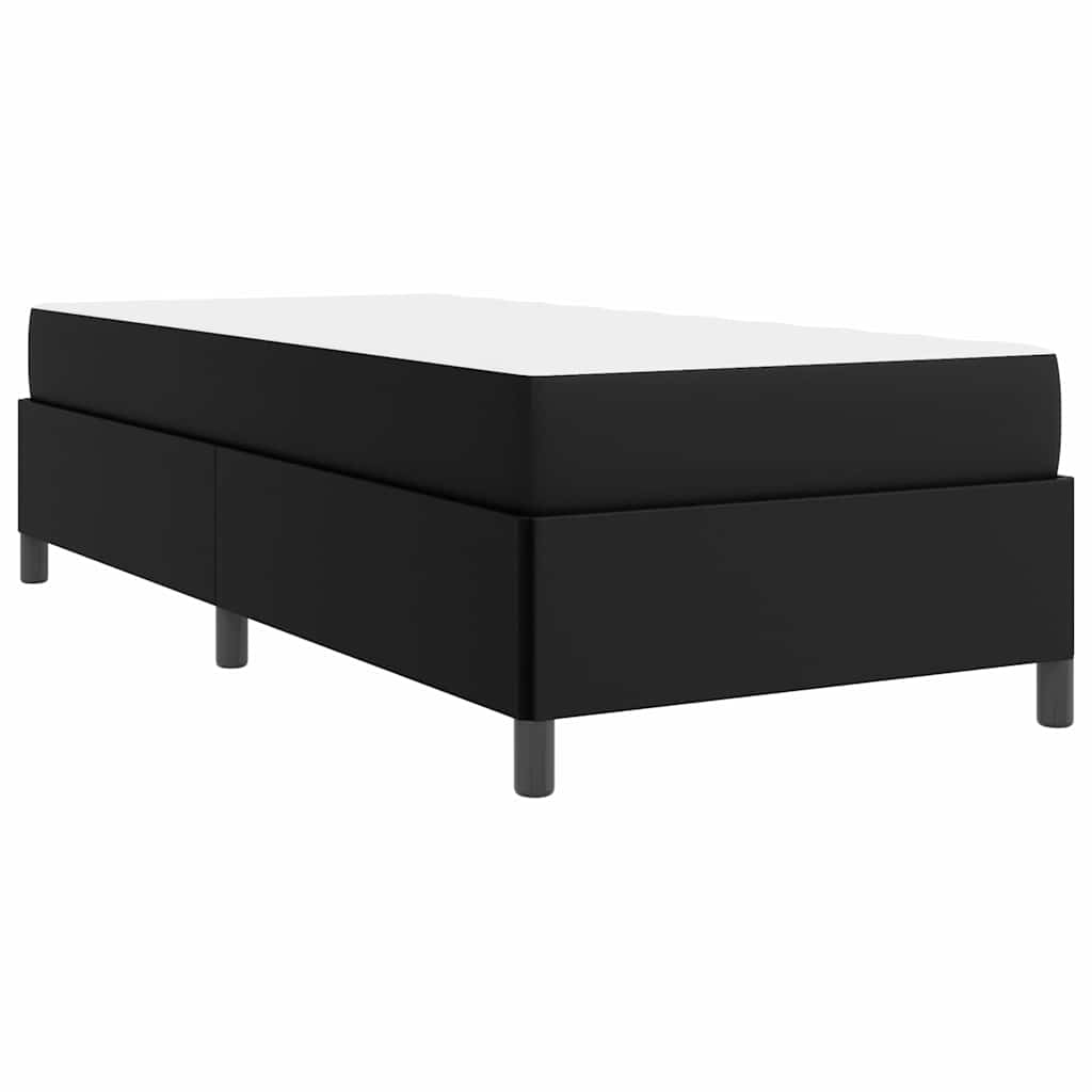 vidaXL Σκελετός Κρεβατιού με στρώμα Μαύρο 100 x 200 cm ύφασμα