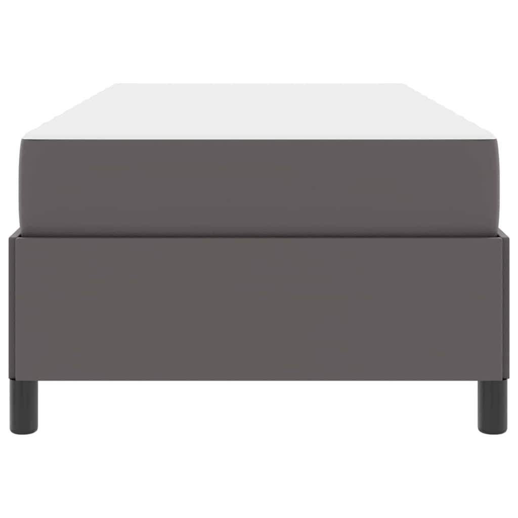 vidaXL Σκελετός Κρεβατιού με στρώμα Γκρι 100 x 200 cm ύφασμα