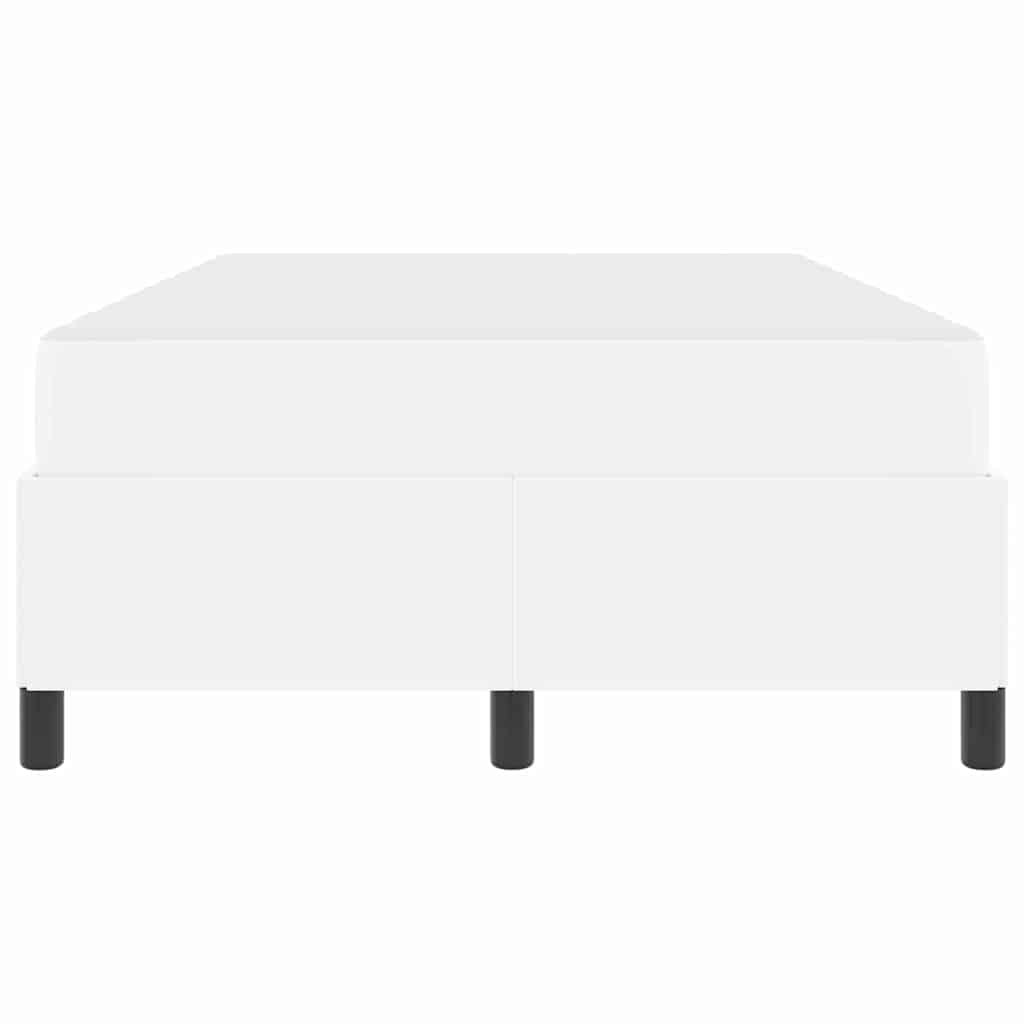vidaXL Σκελετός Κρεβατιού με στρώμα Λευκό 120 x 190 cm ύφασμα