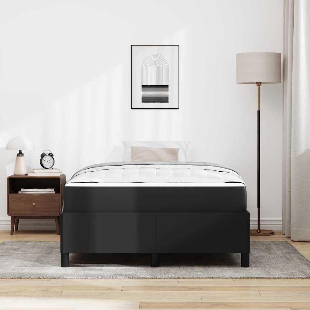 vidaXL Σκελετός Κρεβατιού με στρώμα Μαύρο 120 x 200 cm ύφασμα