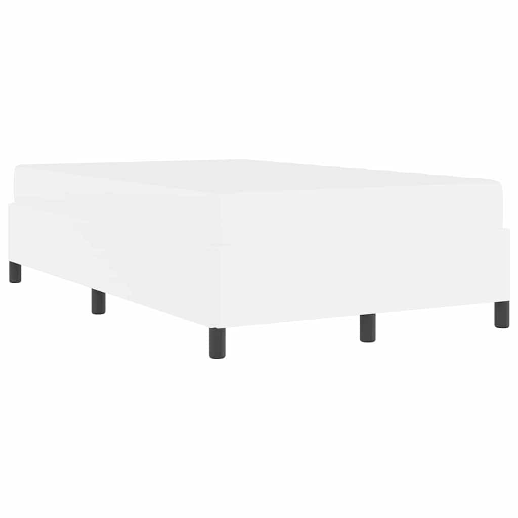 vidaXL Σκελετός Κρεβατιού με στρώμα Λευκό 120 x 200 cm ύφασμα