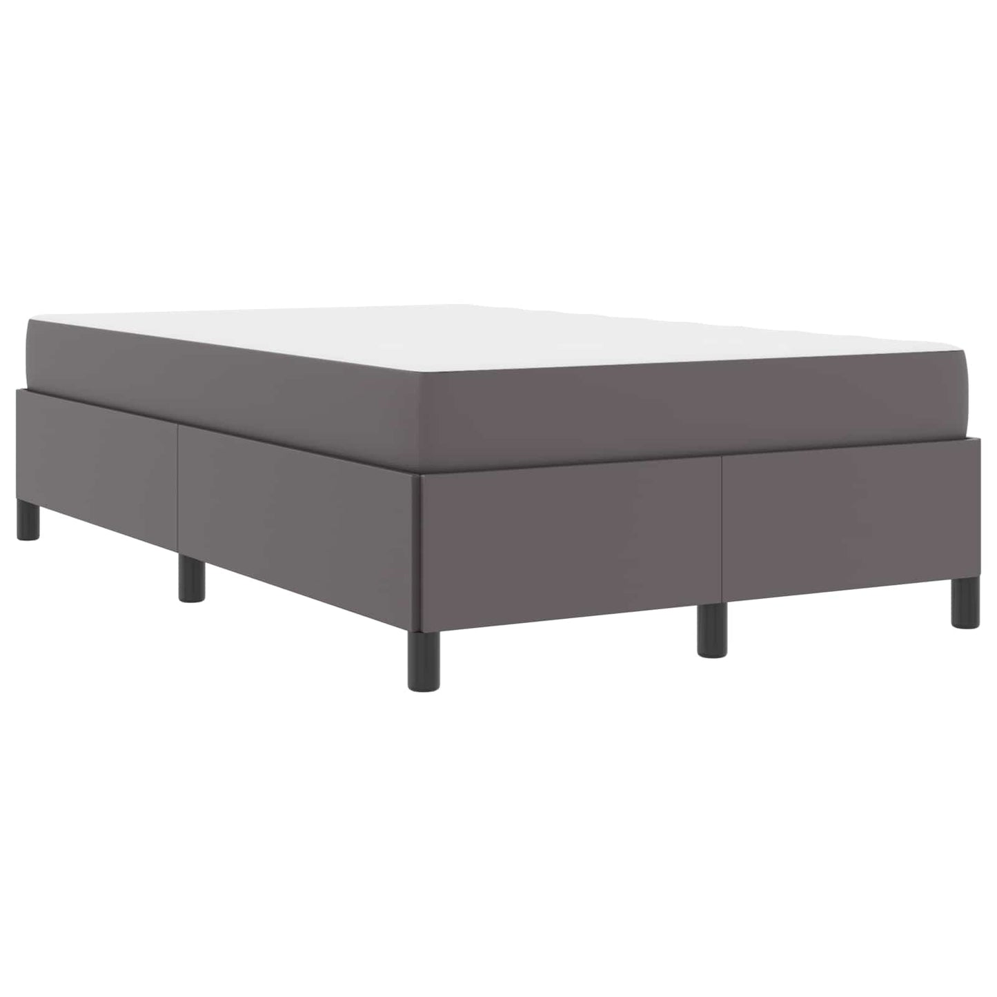 vidaXL Σκελετός Κρεβατιού με στρώμα Γκρι 120 x 200 cm ύφασμα