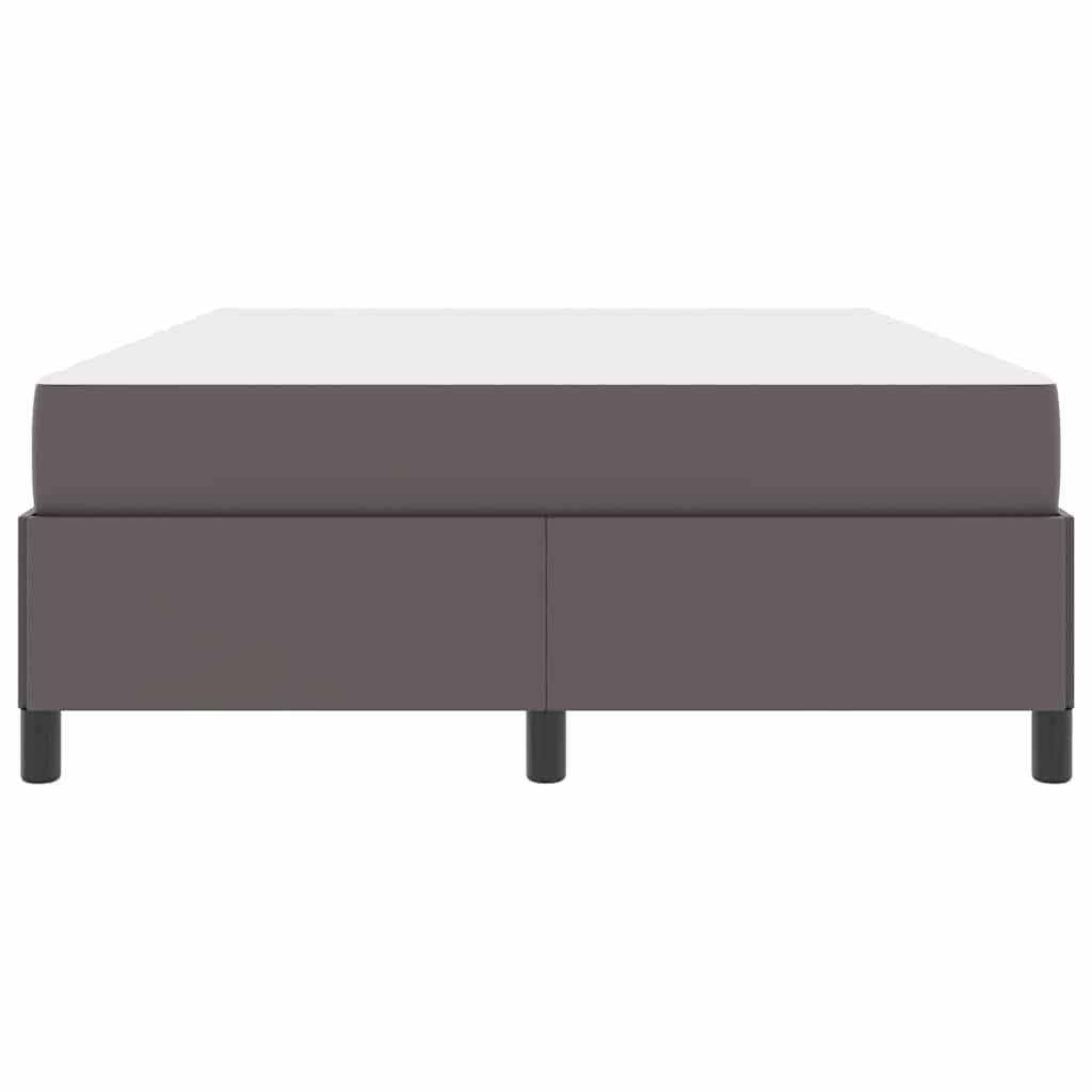 vidaXL Σκελετός Κρεβατιού με στρώμα Γκρι 140 x 200 cm ύφασμα