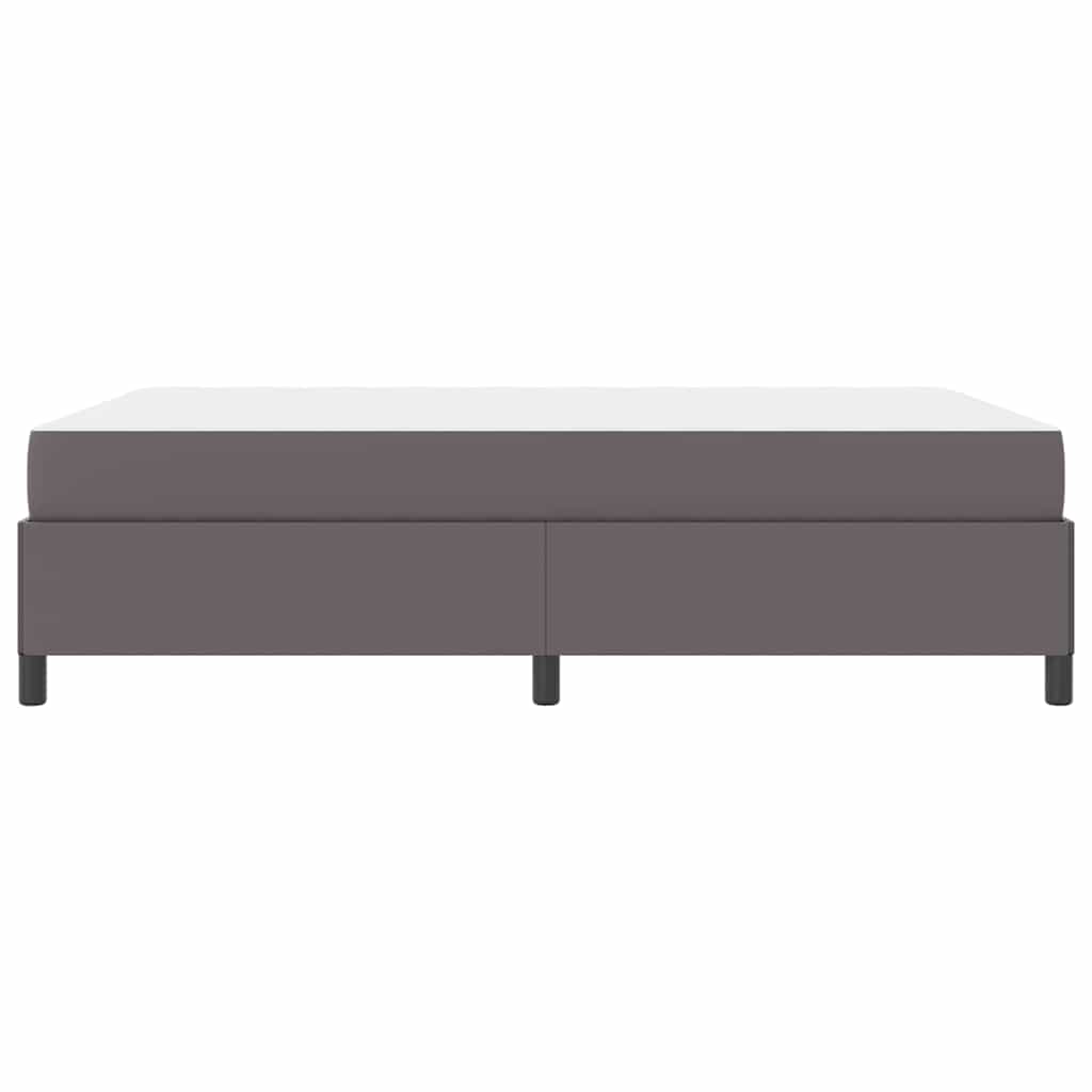 vidaXL Σκελετός Κρεβατιού με στρώμα Γκρι 140 x 200 cm ύφασμα